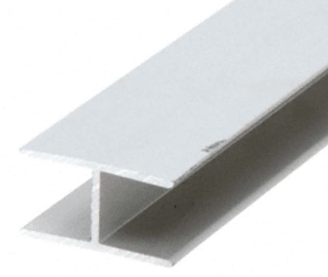 7 16 In Extruded Aluminum Splicing H Bar 12 Ft Long Wshb7a Mill Finish For Box Type Screen Frames
