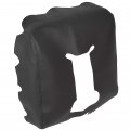 Hecasa Black Jump Seat Armrest Cover Compatible With 2014-2018 Chevy Silverado Gmc Sierra Center Console Skin Durable