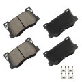 D1799 Front Disc Brake Pad Set For Genesis G80 2017 2018 Hyundai 2015 2016 Kia K900 Ceramic Pads With Hardware 