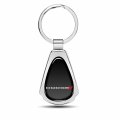 Ipick Image For Dodge Black Dome Chrome Metal Teardrop Key Chain Keychain Official Licensed