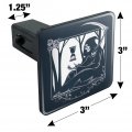 Death Grim Reaper Waiting With Hourglass Tow Trailer Hitch Cover Plug Insert