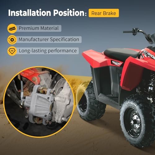 Rear Brake Caliper And Master Cylinder For Polaris Scrambler 500 Trail Blazer 330 Boss 2010 To 2013 Part