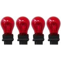4-pack Red 3157 Bright Light Bulbs Car Auto Signal Turn Backup S8 Miniature Lampa 3057a 3157 3157na 5702a 