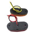 Usonline911 Premium 5x Amber Red Led Car Truck Trailer Rv Oval 2 5 Side Clearance Marker Lights