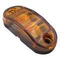 Usonline911 Premium 5x Amber Red Led Car Truck Trailer Rv Oval 2 5 Side Clearance Marker Lights