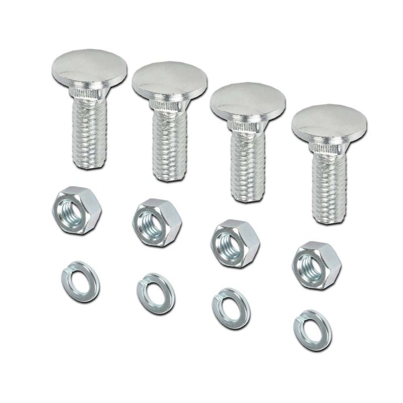 Front Rear Bumper Bolts Stainless Capped Round Head For Many Ford Cars And Trucks 7 16-14x1-1 4 Pack