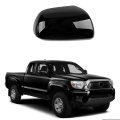 Black Right Mirror Cover For 2011 2015 Toyota Tacoma Without Turn Signal Glossy Abs Plastic Replacement Cap Passenger Side 