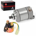 Starter Motor 10t Solenoid Relay Compatible With Honda Trx450er 450er 2006-2014 Trx450 Er 31200-hp1-601 35850-hp1-601