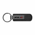 Ipick Image For Lincoln Continental Gunmetal Black Metal Plate Pu Leather Strap Key Chain Keychain Official Licensed