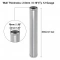 X Autohaux Od 1 5 38mm Length 12 300mm Aluminum Alloy Tube Intercooler Pipe Straight Air Intake Silver Tone For Car