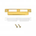 Uxcell Door Strike Plate 145mm X 37 5mm 201 Stainless Steel Latch Deadbolt For Frame Jamb Gold