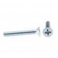 Machine Screws Flat Head Phillips Drive 12-24 X 1 5 In Zinc 100 Pack
