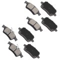 Brake Pad Sets 8pcs For Pontiac Solstice 2006-2009 For Saturn Sky 2007-2010 D1028 D1095 