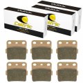 Caltric Front And Rear Brake Pads Sintered For Honda Fourtrax 300 Trx300ex 2x4 1993-2008