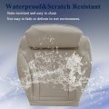 Front Driver Side Bottom Replacement Perforated Microfiber Leather Seat Cover Tan For Mercedes Benz C Class C250 C300 C350