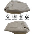 Front Driver Side Bottom Replacement Perforated Microfiber Leather Seat Cover Tan For Mercedes Benz C Class C250 C300 C350