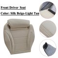 Front Driver Side Bottom Replacement Perforated Microfiber Leather Seat Cover Tan For Mercedes Benz C Class C250 C300 C350