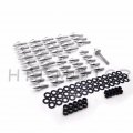 Httmt Mt215-008- Silver Spike Fairing Bolts Compatible With 1999-2000 Cbr 600 F4 2001-2007 Cbr600 F4i