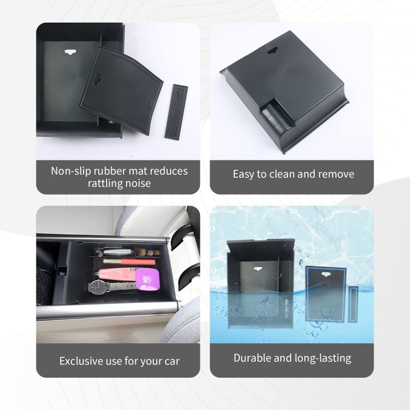 Cdefg For 2023 Genesis Gv60 Center Console Organizer Tray Armrest Storage Box Secondary Insert Coin Container Jw Interior