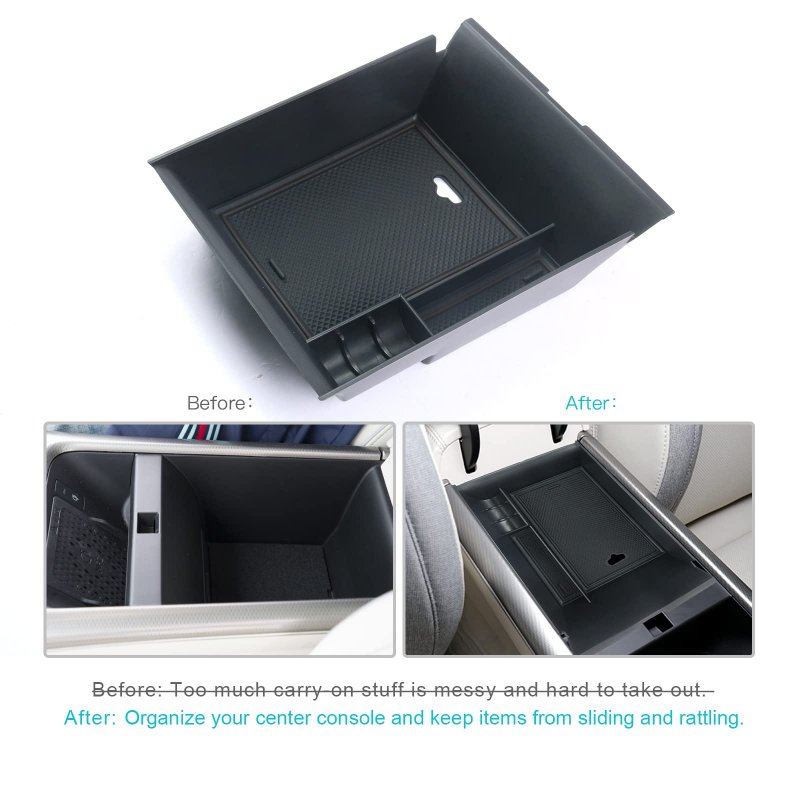 Cdefg For 2023 Genesis Gv60 Center Console Organizer Tray Armrest Storage Box Secondary Insert Coin Container Jw Interior