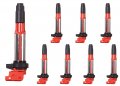 Ena Set Of 8 Red Ignition Coil Pack For Bmw 325i30i 525i 545i 550i 650i 750i Alpine B7 M3 X3 X5 Z3 2001-2010 3 0l 3 2l 4 4l 4 