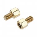 Uxcell M4 Hex Brass Standoff Spacer 5mm 6mm Male-female Threaded Pillar Screw Nut Kit For Pcb Motherboard Computer Circuit