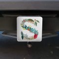 Letter S Floral Monogram Initial Tow Trailer Hitch Cover Plug Insert