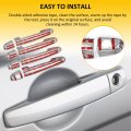 Door Handle Cover Exterior Driver Side And Passenger Fit For 2017-2022d For F-250 Super Duty Car Covers Trim Kit A Silver 8pcs