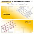 Door Handle Cover Exterior Driver Side And Passenger Fit For 2017-2022d For F-250 Super Duty Car Covers Trim Kit A Silver 8pcs