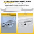 Door Handle Cover Exterior Driver Side And Passenger Fit For 2017-2022d For F-250 Super Duty Car Covers Trim Kit A Silver 8pcs