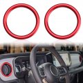Auovo Air Conditioner Vent Ring Interior Accessories For Wrangler Jl 2024 Dashboard Conditioning Outlet Trim Cover Aluminum 