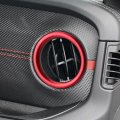 Air Conditioner Vent Ring Interior Accessories For Wrangler Jl 2024 Dashboard Conditioning Outlet Trim Cover Aluminum Alloy Red