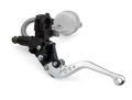 1 Pair Of Silver Universal Motorcycle Motor Part 7 8 22mm Front Cnc Aluminum Handlebar Master Cylinder Reservoir Brake Lever