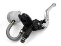 1 Pair Of Silver Universal Motorcycle Motor Part 7 8 22mm Front Cnc Aluminum Handlebar Master Cylinder Reservoir Brake Lever