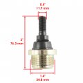 Caltric Upper Ball Joint Compatible With Kawasaki Prairie 650 Kvf650 4x4 2002-2003 42-1036 0430-0562