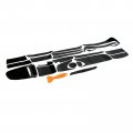 Secosautoparts 4 Doors 5d Carbon Fiber Pattern Interior Diy Trim Decals Compatible With Audi A4 B8 2009-2016 4doors