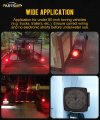 Partsam Pair Slim Square Led Trailer Light Submersible Tail Lights 15 Red 4 White Leds 5050 Smd Stop Turn With Side Clearance