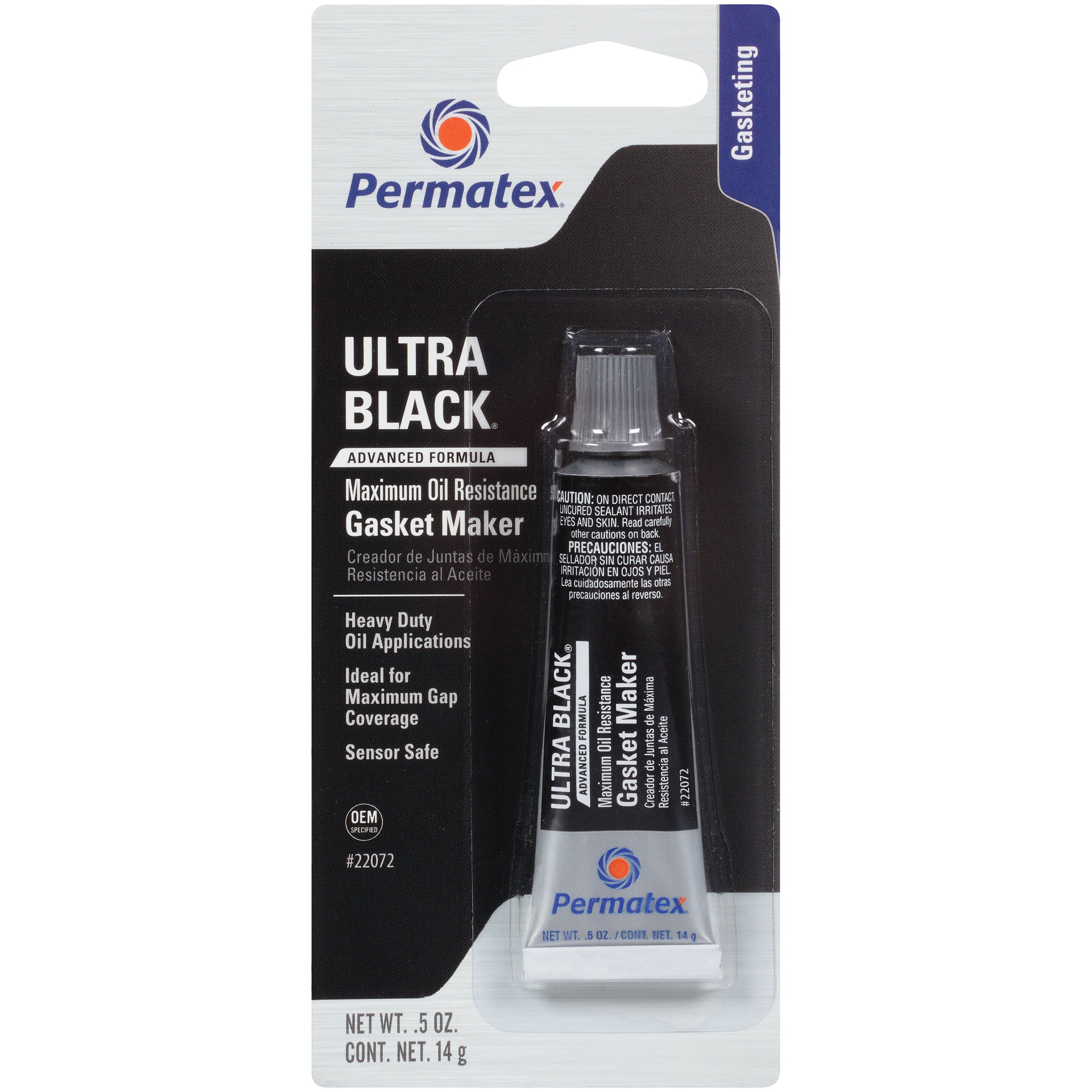 Permatex 22072 Ultra Black Maximum Oil Resistance Rtv Silicone Gasket