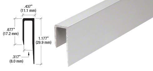 Crl Satin Anodized Aluminum Deep Nose 5 16 J Channel 12 Ft Long