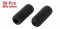 M4x10mm 12 9 Alloy Steel Hex Socket Set Cap Point Grub Screws 50pcs