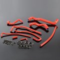 Silicone Radiator Coolant Hose Kit W Clamps For 1991-1996 Chevy Corvette 5 7l Lt1 V8 Red 