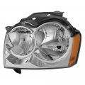 Chrome Oe-style Projector Headlight Headlamp Assembly For 2005-2007 Jeep Grand Cherokee Driver Side 