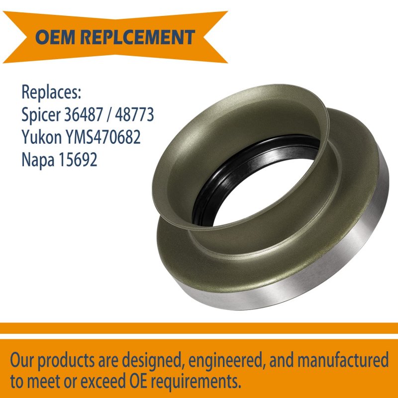 36487 Front Inner Axle Shaft Seal For Dana 50 60 61 Axles Replaces 2pcs