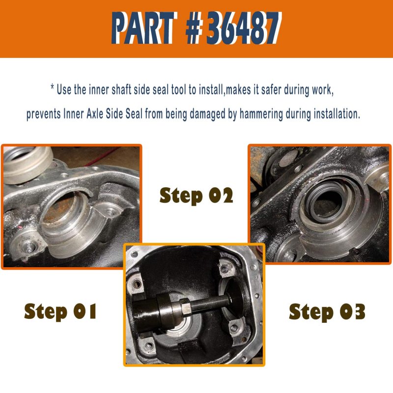 36487 Front Inner Axle Shaft Seal For Dana 50 60 61 Axles Replaces 2pcs