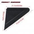 Gxywady Left Driver Side Exterior View Mirror Panel Triangle Trim Replacement For Grand Caravan 2008-2017 Chrysler Town Country