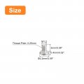 Uxcell M1 2-0 25 X 2mm 50pcs Flat Round Head Screws 304 Stainless Steel Phillips Drive Machine Hardware Fastener For Furniture