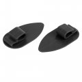 X Autohaux Universal Car Floor Mat Clips Fixing Grips Anti Slip Buckle Black 28x56mm 20pcs