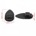 X Autohaux Universal Car Floor Mat Clips Fixing Grips Anti Slip Buckle Black 28x56mm 20pcs