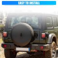 X Autohaux 1 Pair Led Bar Tail Lights Square Brake Taillights Stop Turn Signal Reverse Lamp Red White For Jeep Wrangler Tj Yj