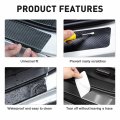Tricolor Door Sill Protectors For Toyota Tacoma Trd 4runner Tundra Rav4 Highlander Carbon Fiber Leather Plate Guard Retro